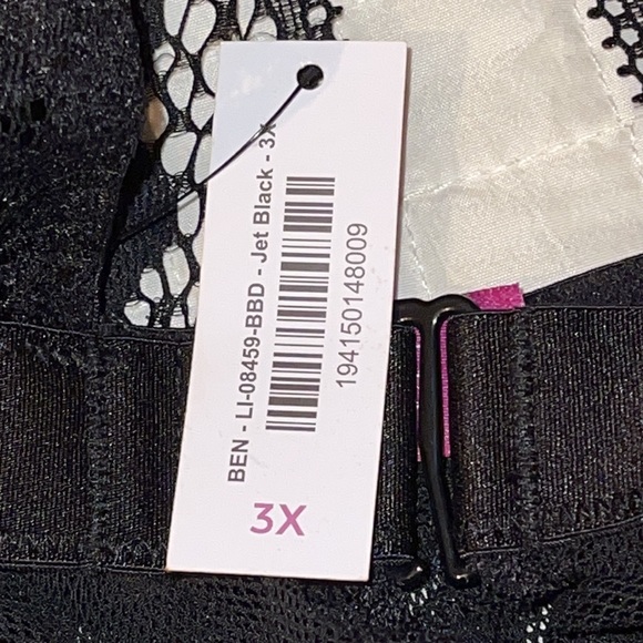 NWT 2PC ADORE ME BABYDOLL WITH MESH PANTIES SZ 3X BLK - Picture 9 of 10